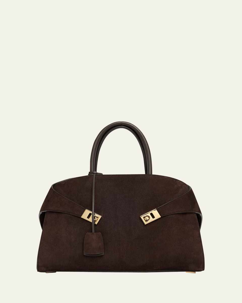 Hug Suede Corduroy Shoulder Bag